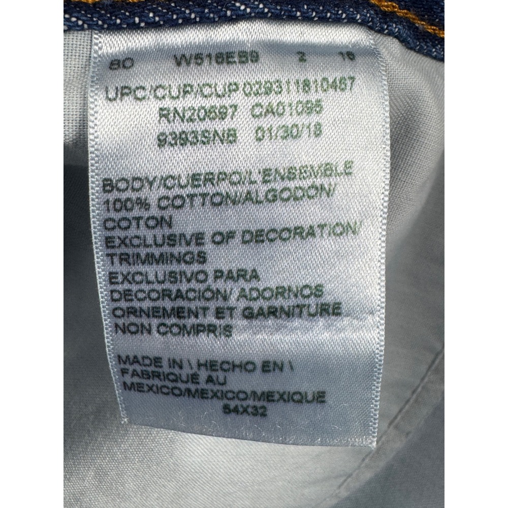 Dickies Mens‎ 54x32 Dark Wash Relaxed Fit Straight Leg Denim Jeans New With Tags - Picture 13 of 15